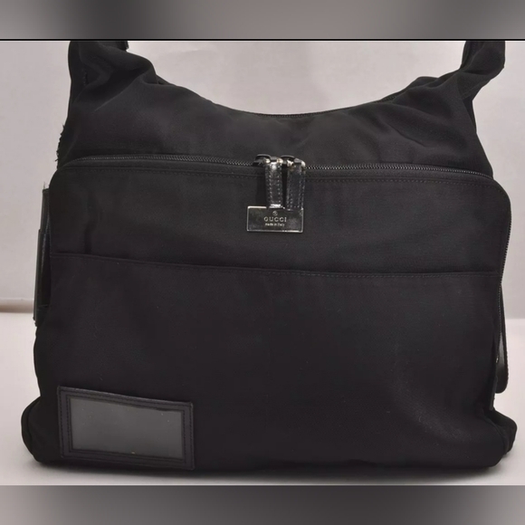 Gucci Handbags - Gucci Shoulder Cross Body Bag Nylon/Leather Black